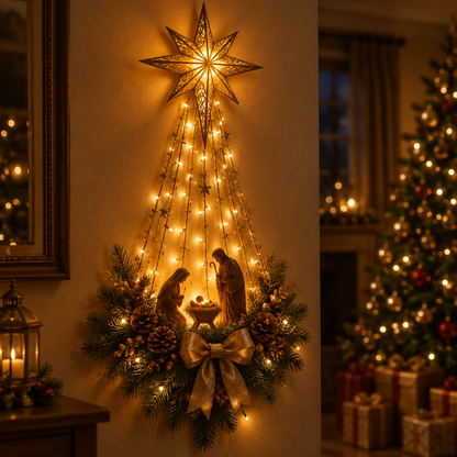HolyColumn™ – LED Nativity Wall Glow