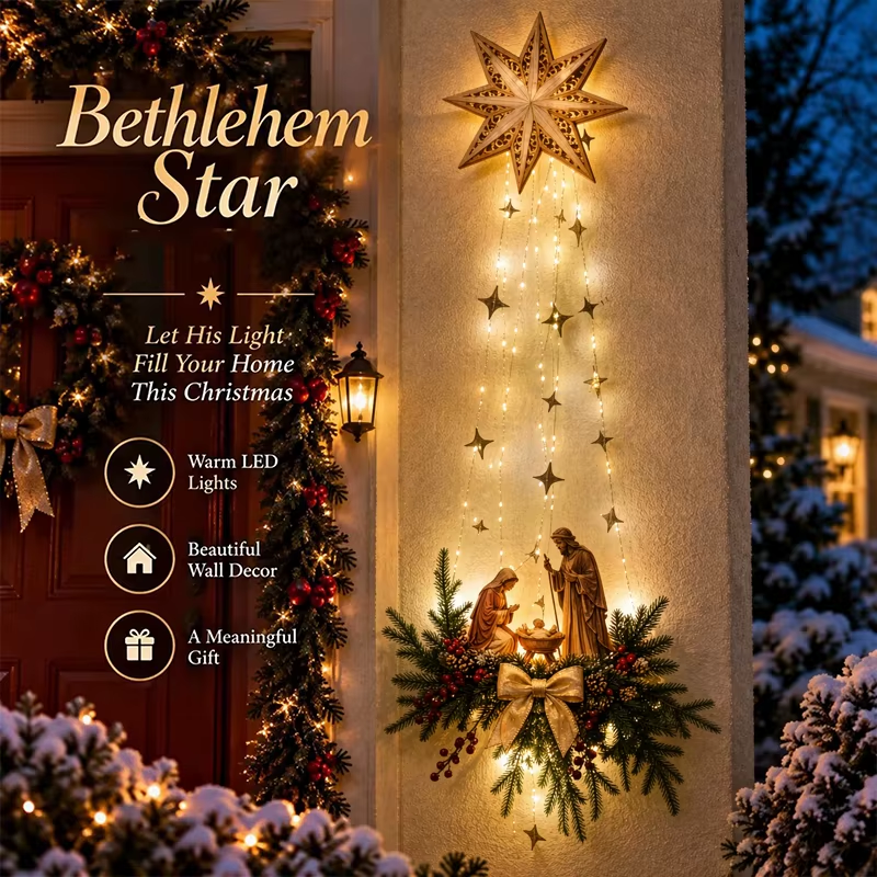 HolyColumn™ – LED Nativity Wall Glow